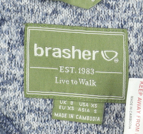 Womens UK Size XS brasher Blue Basic Jacket