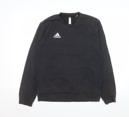Mens UK Size S adidas Black Pullover Sweatshirt