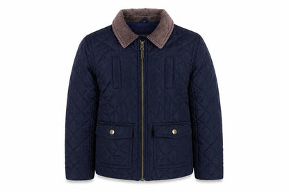 Boys UK Size 6 Years John Lewis Blue Quilted Coat
