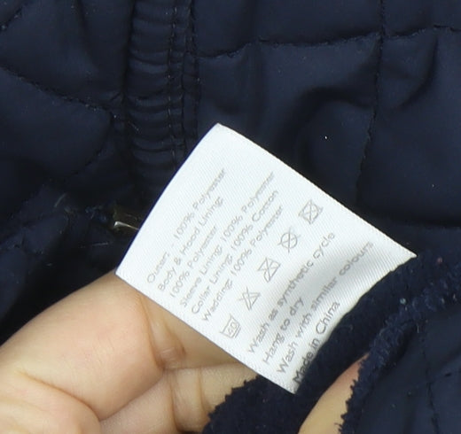 Boys UK Size 6 Years John Lewis Blue Quilted Coat