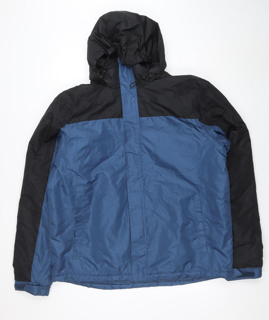 Mens UK Size L Crivit Blue Windbreaker Coat