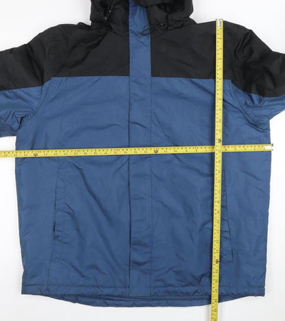 Mens UK Size L Crivit Blue Windbreaker Coat