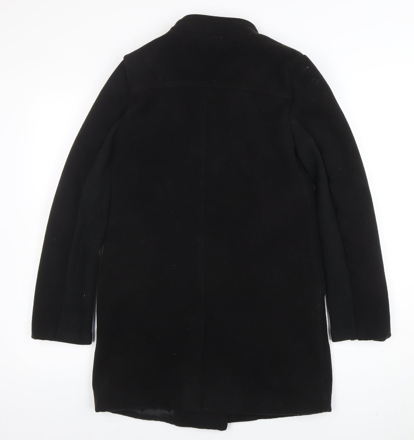 Womens UK Size 8 Missguided Black Biker Coat