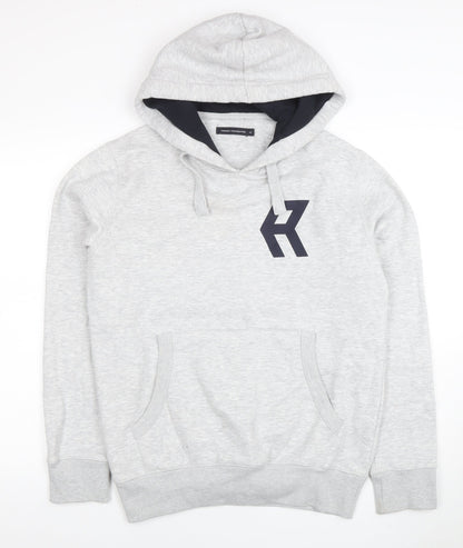 Mens UK Size M French Connection Grey Pullover Hoodie