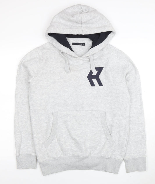 Mens UK Size M French Connection Grey Pullover Hoodie