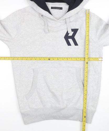 Mens UK Size M French Connection Grey Pullover Hoodie