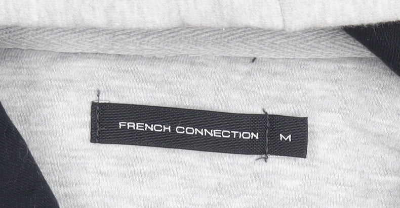 Mens UK Size M French Connection Grey Pullover Hoodie