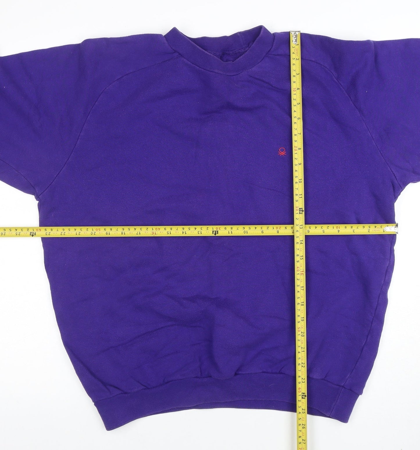 Womens UK Size L United Colors of Benetton Purple Pullover Sweatshirt