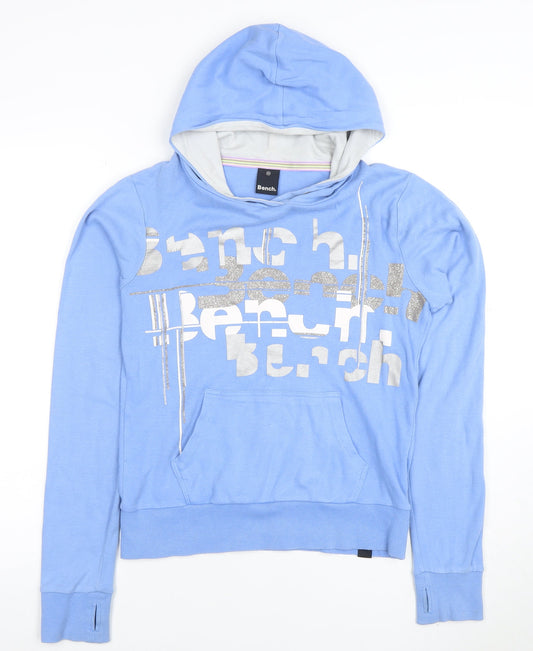 Womens UK Size M Bench Blue Pullover Hoodie