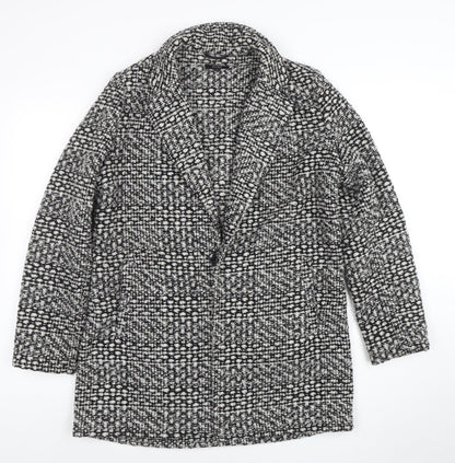 Therapy Women’s Grey Tweed Mid-Length Overcoat Size 14