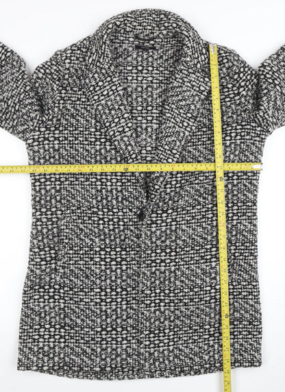 Therapy Women’s Grey Tweed Mid-Length Overcoat Size 14