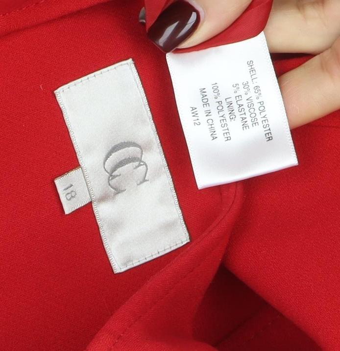 Womens UK Size 18 CC Regular Red Blazer