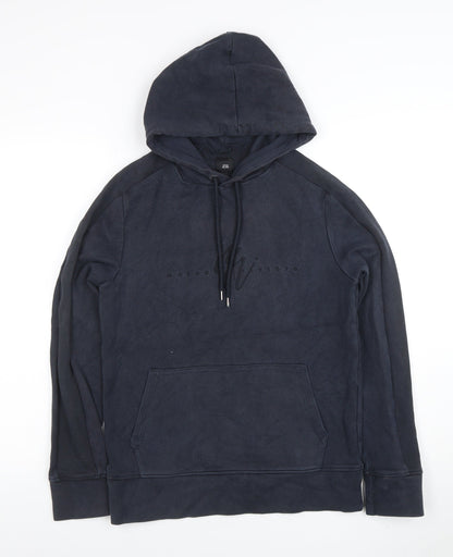 Mens UK Size XS River Island Blue Pullover Hoodie