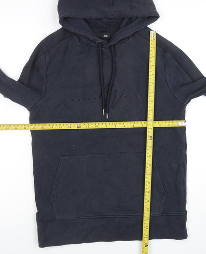 Mens UK Size XS River Island Blue Pullover Hoodie