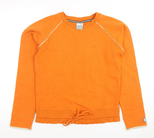 Womens UK Size M Nike Orange Pullover Sweatshirt
