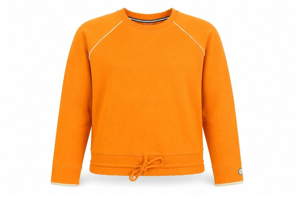 Womens UK Size M Nike Orange Pullover Sweatshirt