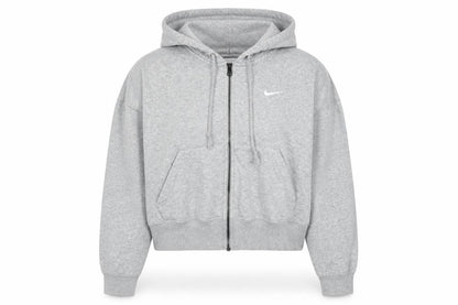 Womens UK Size M Nike Grey Full Zip Hoodie