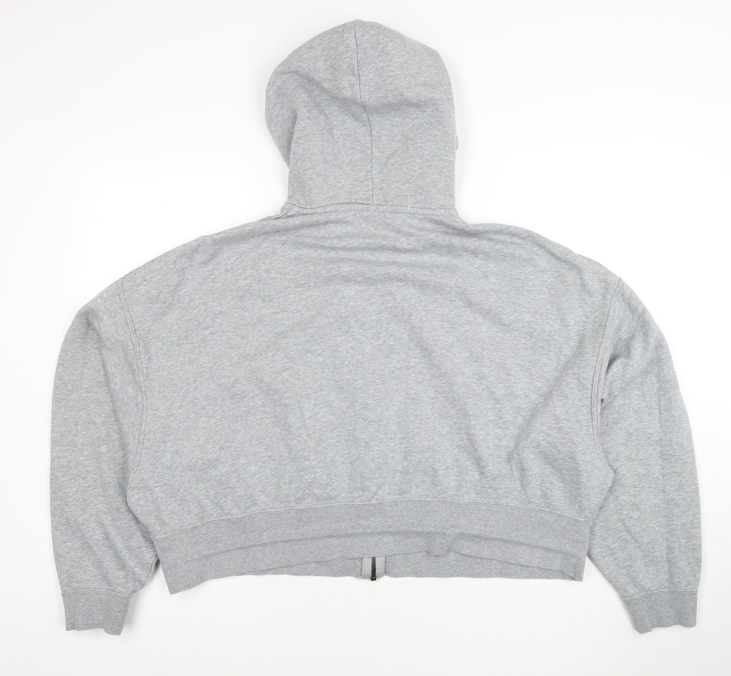Womens UK Size M Nike Grey Full Zip Hoodie