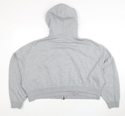 Womens UK Size M Nike Grey Full Zip Hoodie