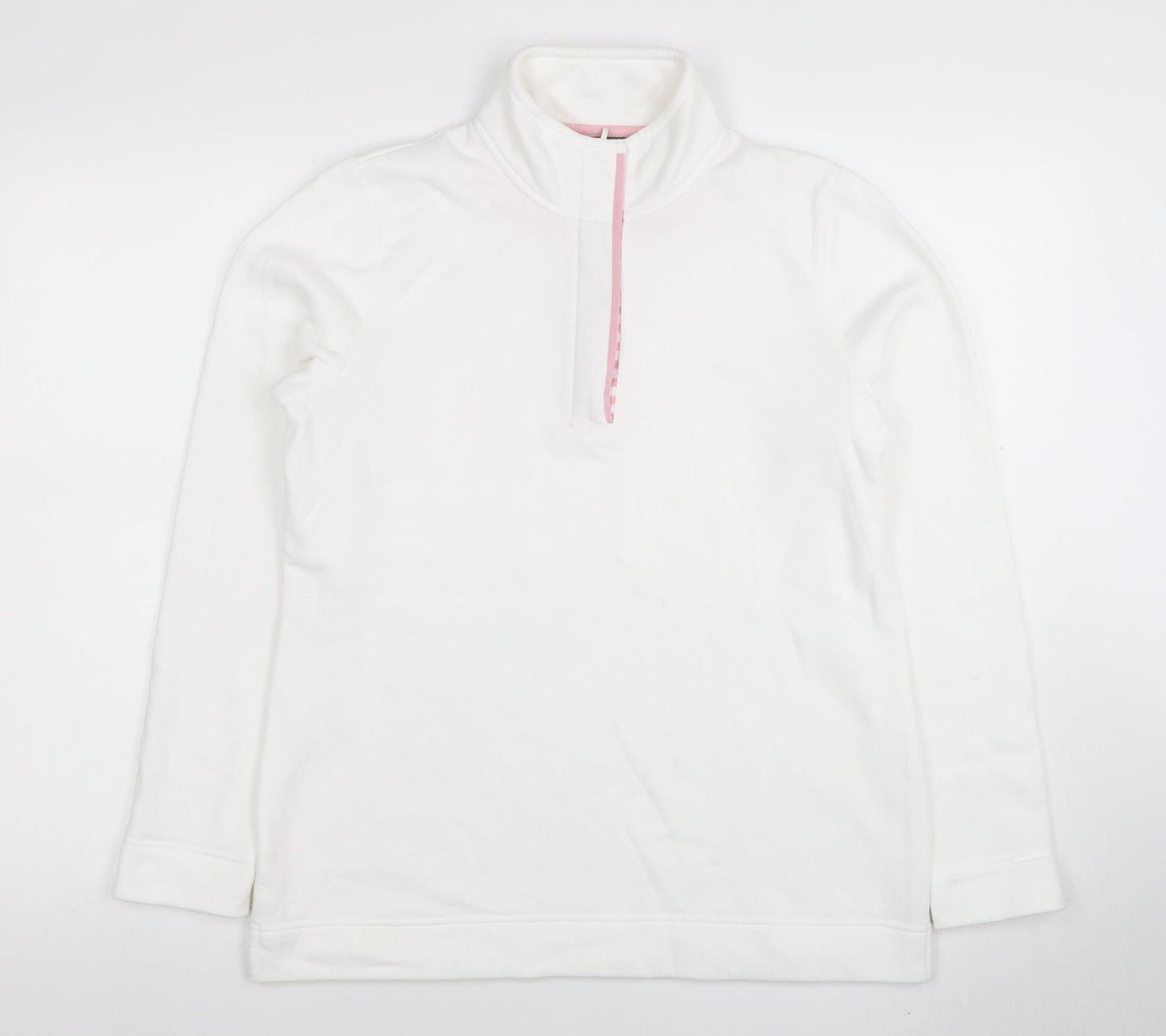 Womens UK Size 10 Love Leisure White Pullover Sweatshirt