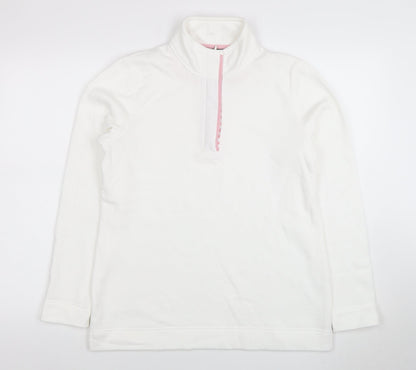 Womens UK Size 10 Love Leisure White Pullover Sweatshirt