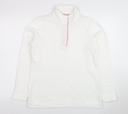 Womens UK Size 10 Love Leisure White Pullover Sweatshirt
