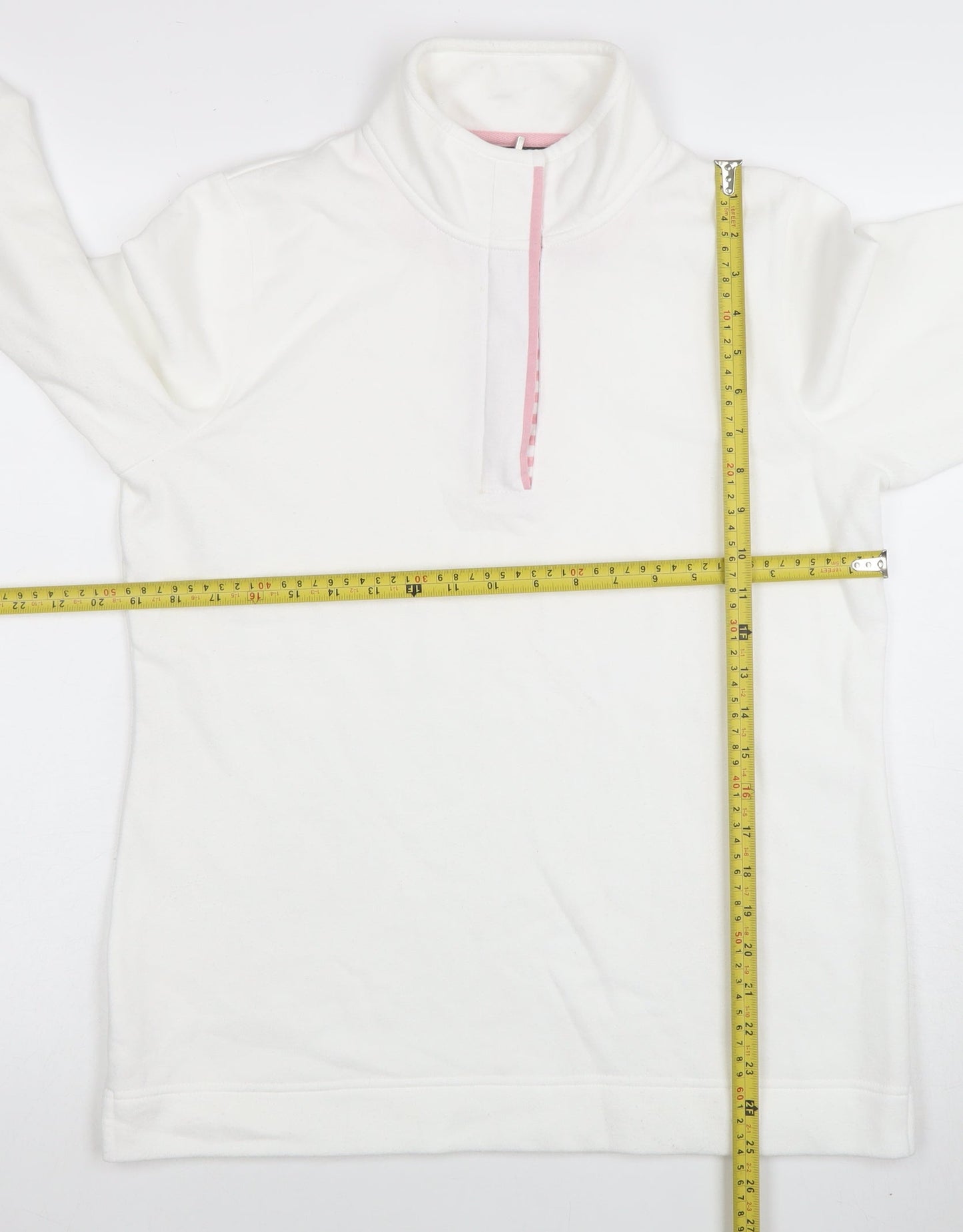 Womens UK Size 10 Love Leisure White Pullover Sweatshirt