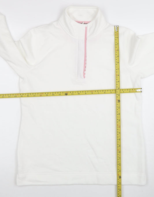 Womens UK Size 10 Love Leisure White Pullover Sweatshirt