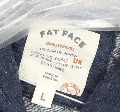 Womens UK Size L Fat Face Blue Pullover Sweatshirt