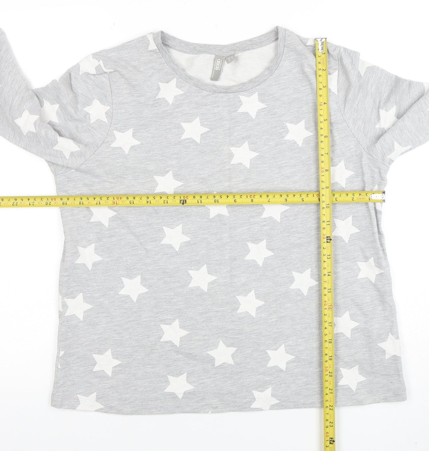 Womens UK Size 10 ASOS Grey Pullover Sweatshirt