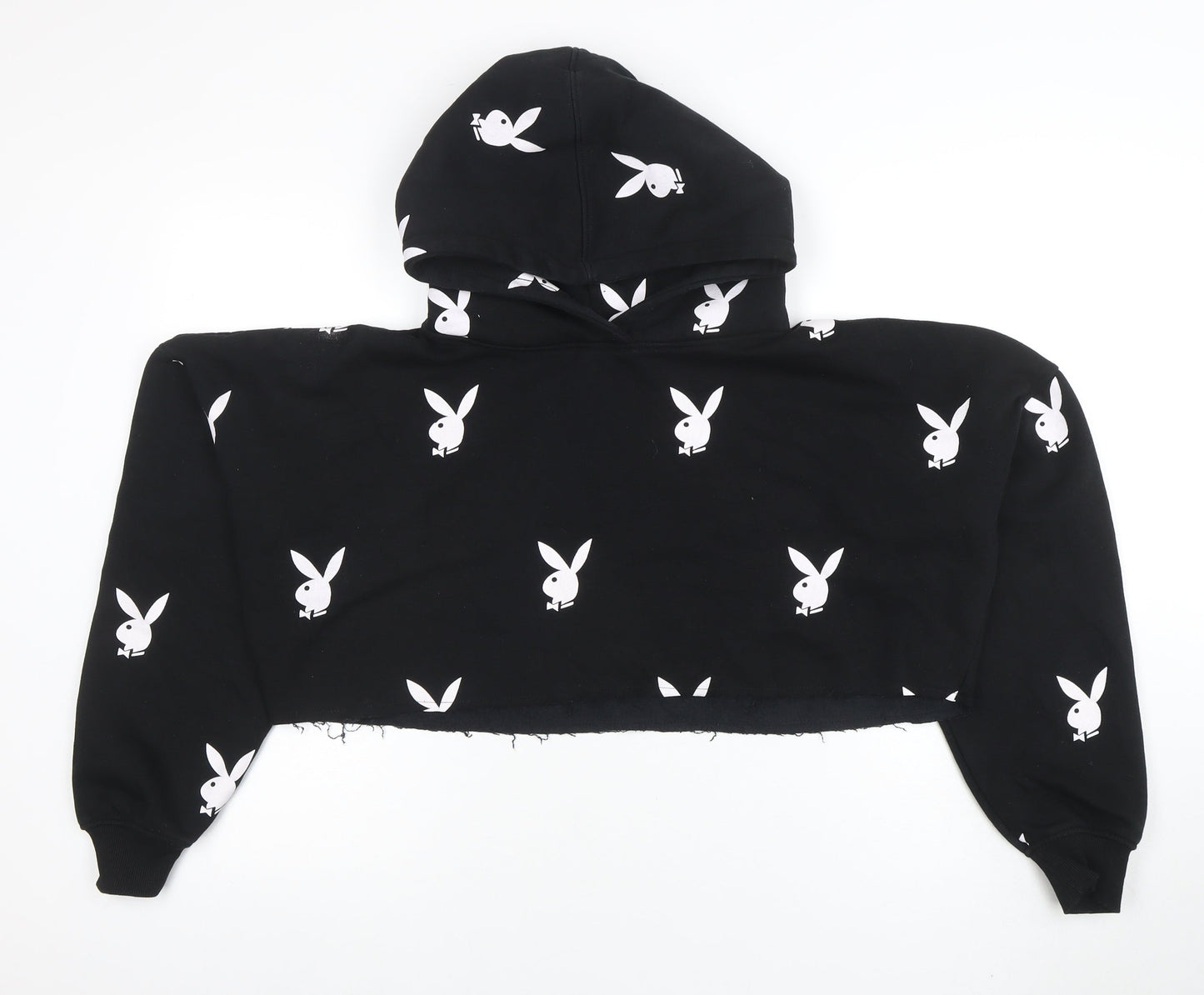 Womens UK Size 10 Missguided Black Pullover Hoodie