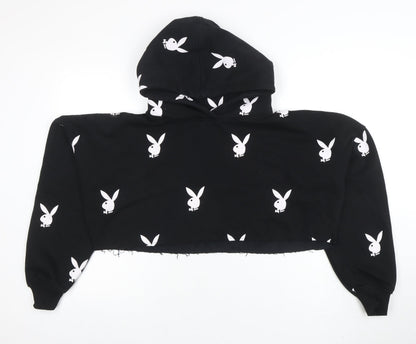 Womens UK Size 10 Missguided Black Pullover Hoodie