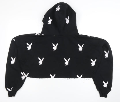 Womens UK Size 10 Missguided Black Pullover Hoodie