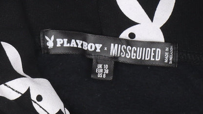 Womens UK Size 10 Missguided Black Pullover Hoodie