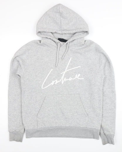 Mens UK Size L Couture Grey Pullover Hoodie