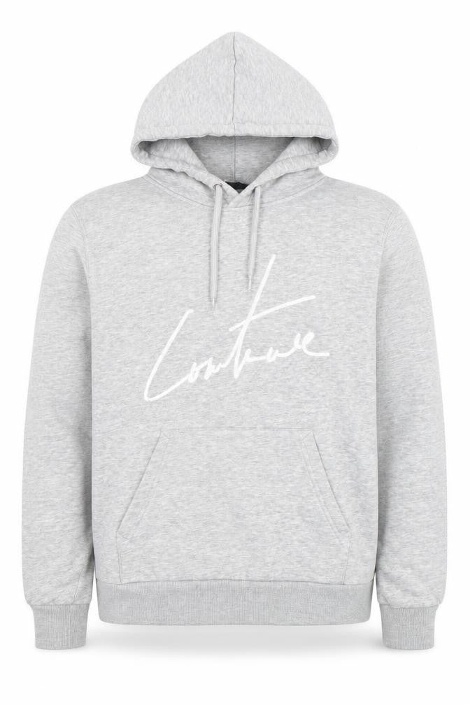 Mens UK Size L Couture Grey Pullover Hoodie