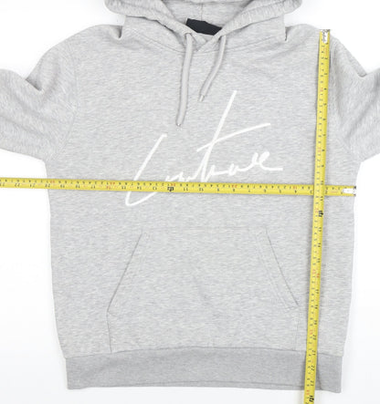 Mens UK Size L Couture Grey Pullover Hoodie