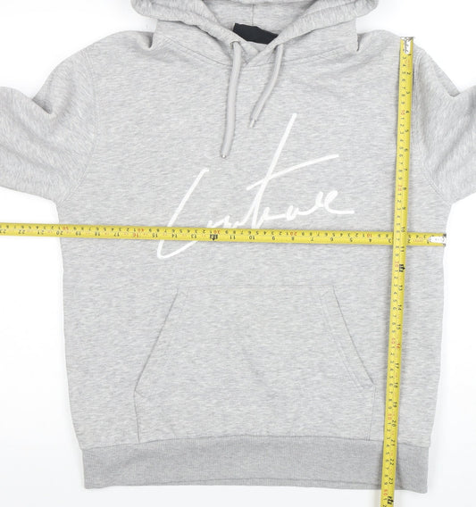 Mens UK Size L Couture Grey Pullover Hoodie