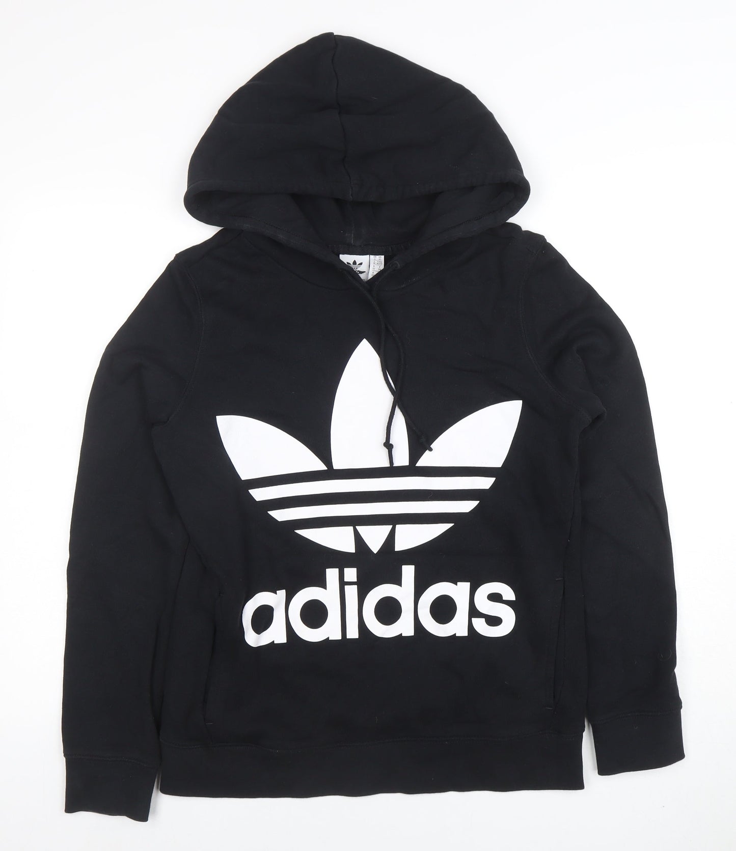 Womens UK Size XS adidas Black Pullover Hoodie