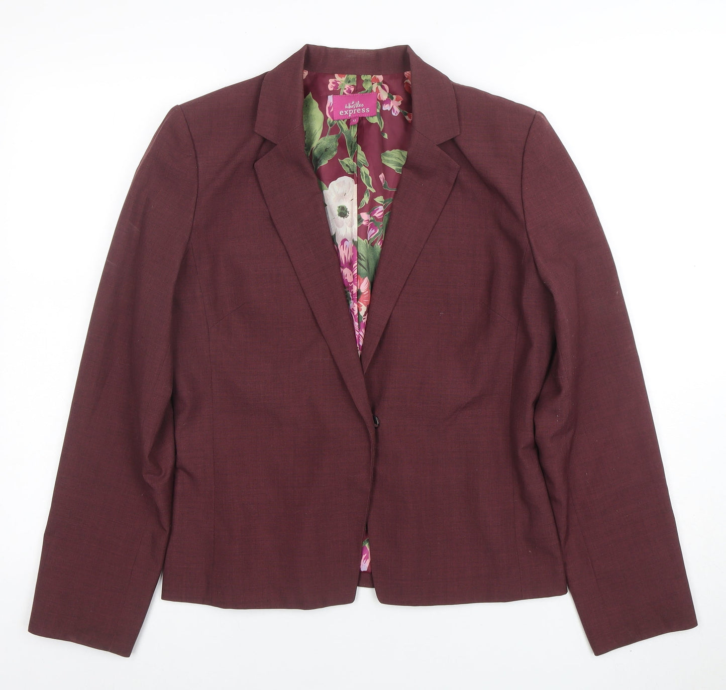Womens UK Size 12 Whistles Express Regular Red Blazer