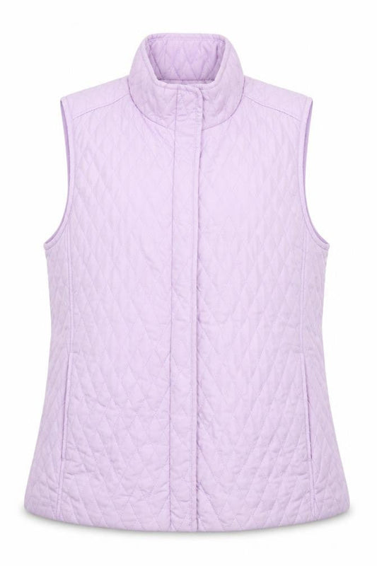 Croft & Barrow Women's Purple Quilted Sleeveless Waistcoat L