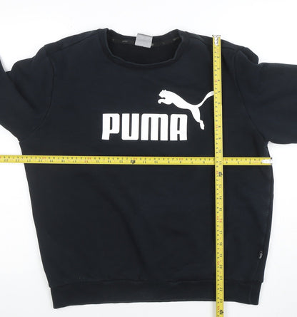 Mens UK Size M PUMA Black Pullover Sweatshirt
