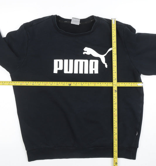 Mens UK Size M PUMA Black Pullover Sweatshirt