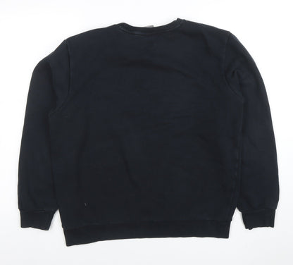 Mens UK Size M PUMA Black Pullover Sweatshirt