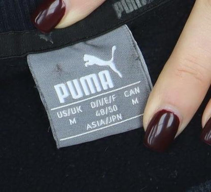Mens UK Size M PUMA Black Pullover Sweatshirt