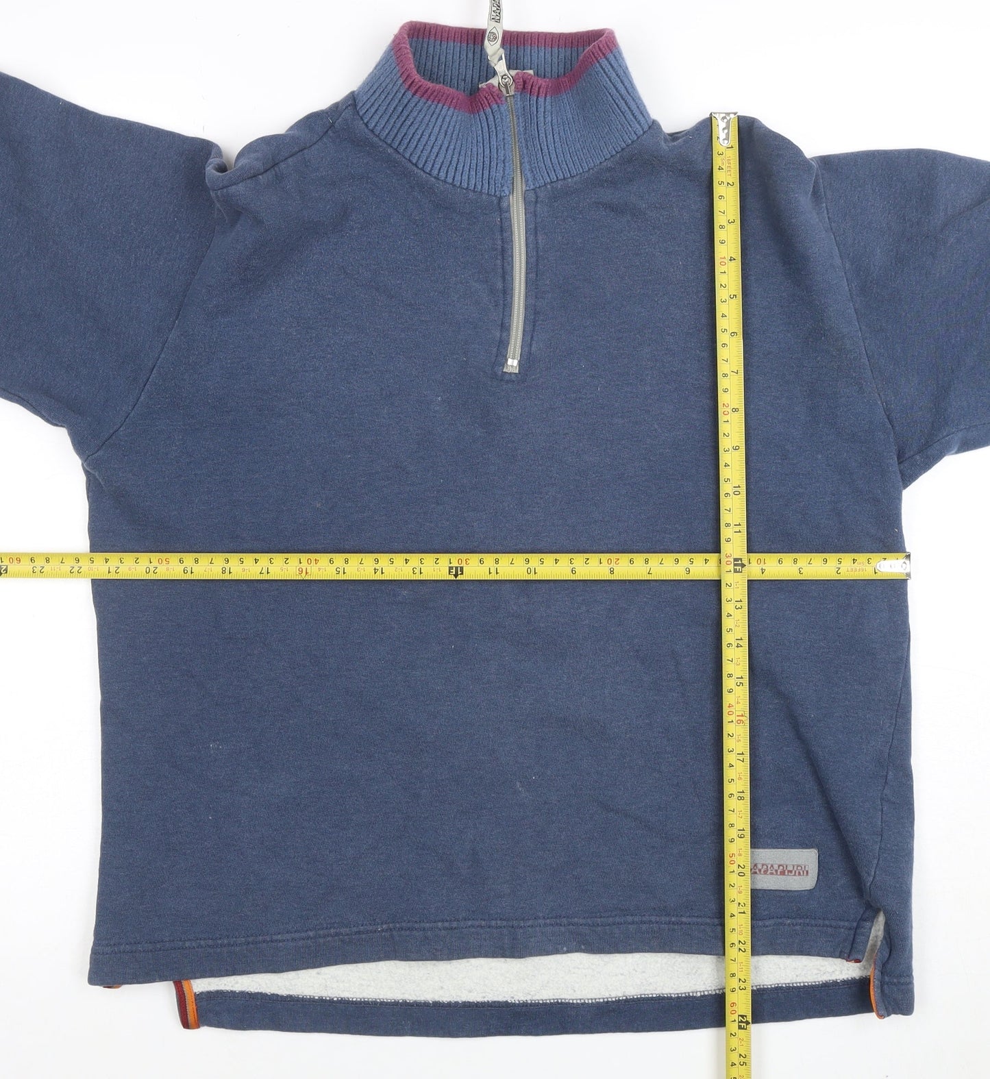 Womens UK Size S Napapijri Blue Pullover Sweatshirt