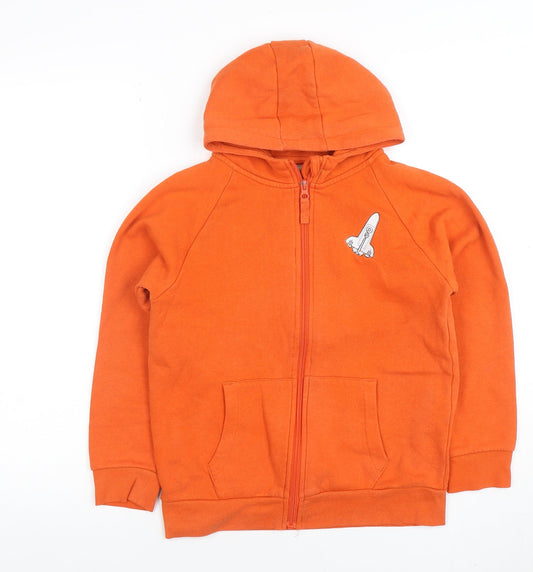 Boys UK Size 11-12 Years Mountain Warehouse Orange Full Zip Hoodie