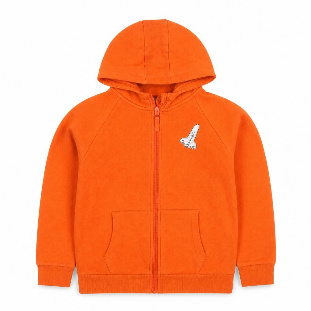 Boys UK Size 11-12 Years Mountain Warehouse Orange Full Zip Hoodie