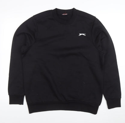 Mens UK Size M Slazenger Black Pullover Sweatshirt