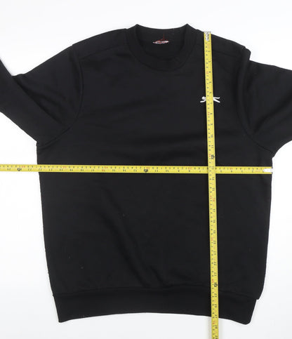 Mens UK Size M Slazenger Black Pullover Sweatshirt